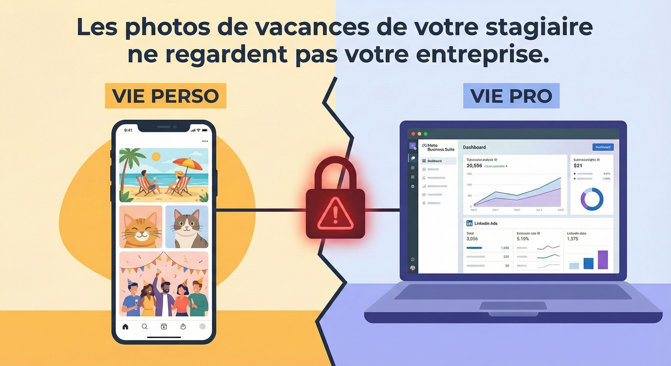 Les photos de vacances de votre stagiaire ne regardent pas votre entreprise.