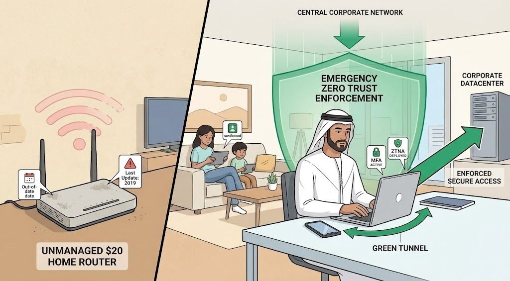 Your $2M firewall was just replaced by a $20 home router.